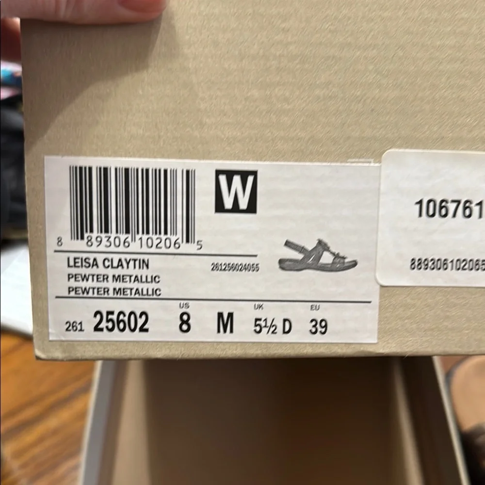 Clarks Women's Brown Floral Sandals - Picture 3 of 3